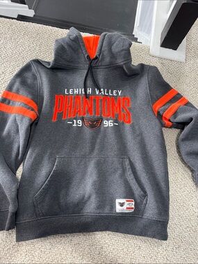 Lehigh Valley Phantoms Gray & Orange Pullover Hoodie